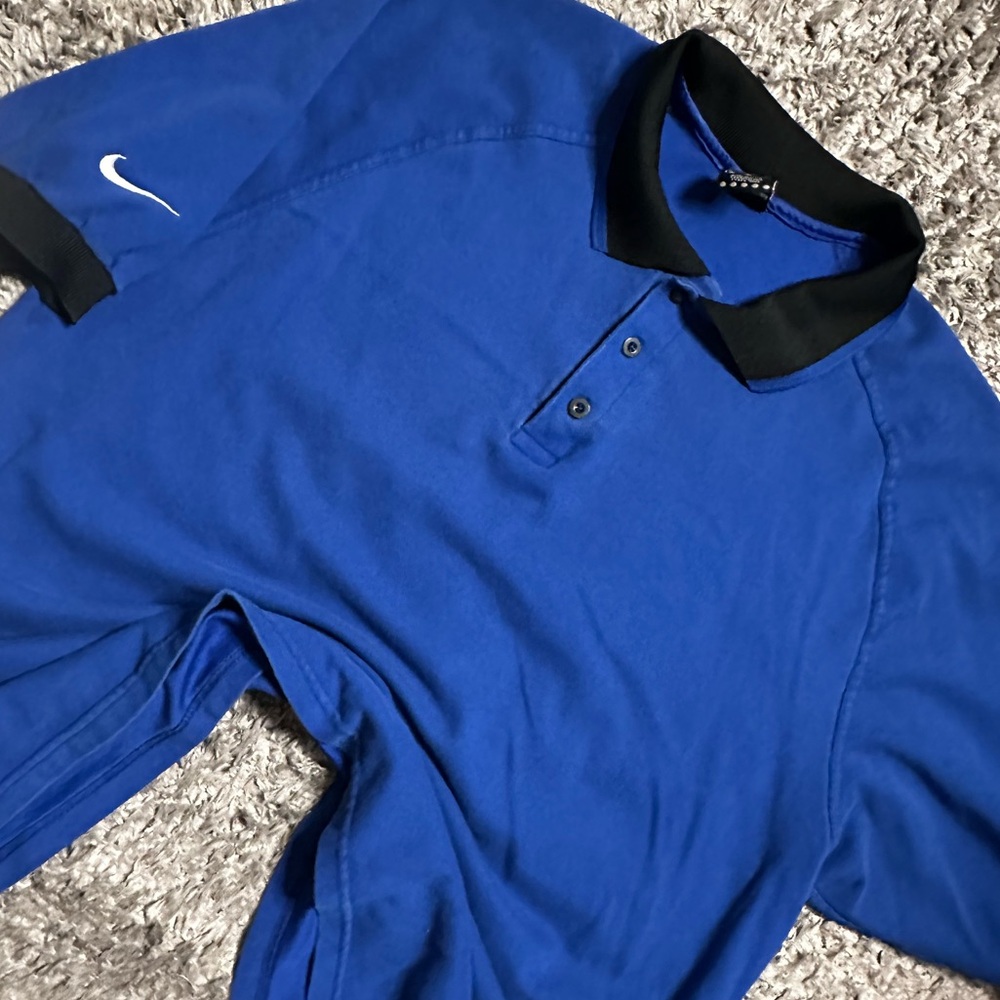 2000s Nike Blue Polo